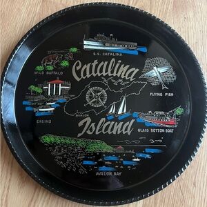 Vintage Catalina Island Serving Tray-10 1/2 inches made of resin.